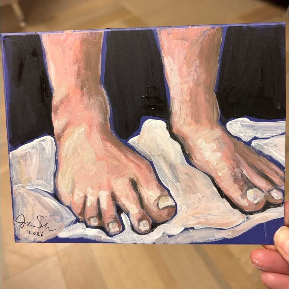 Abstract Feet Painting